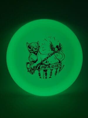 Kastaplast K1 Glow Guld Halloween 2023 by Skulboy disc golf disc front view