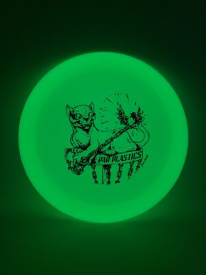 Kastaplast K1 Glow Vass Halloween 2023 by Skulboy disc golf disc front view
