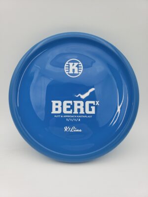 Kastaplast K1 Berg X opaque blue disc golf disc front view