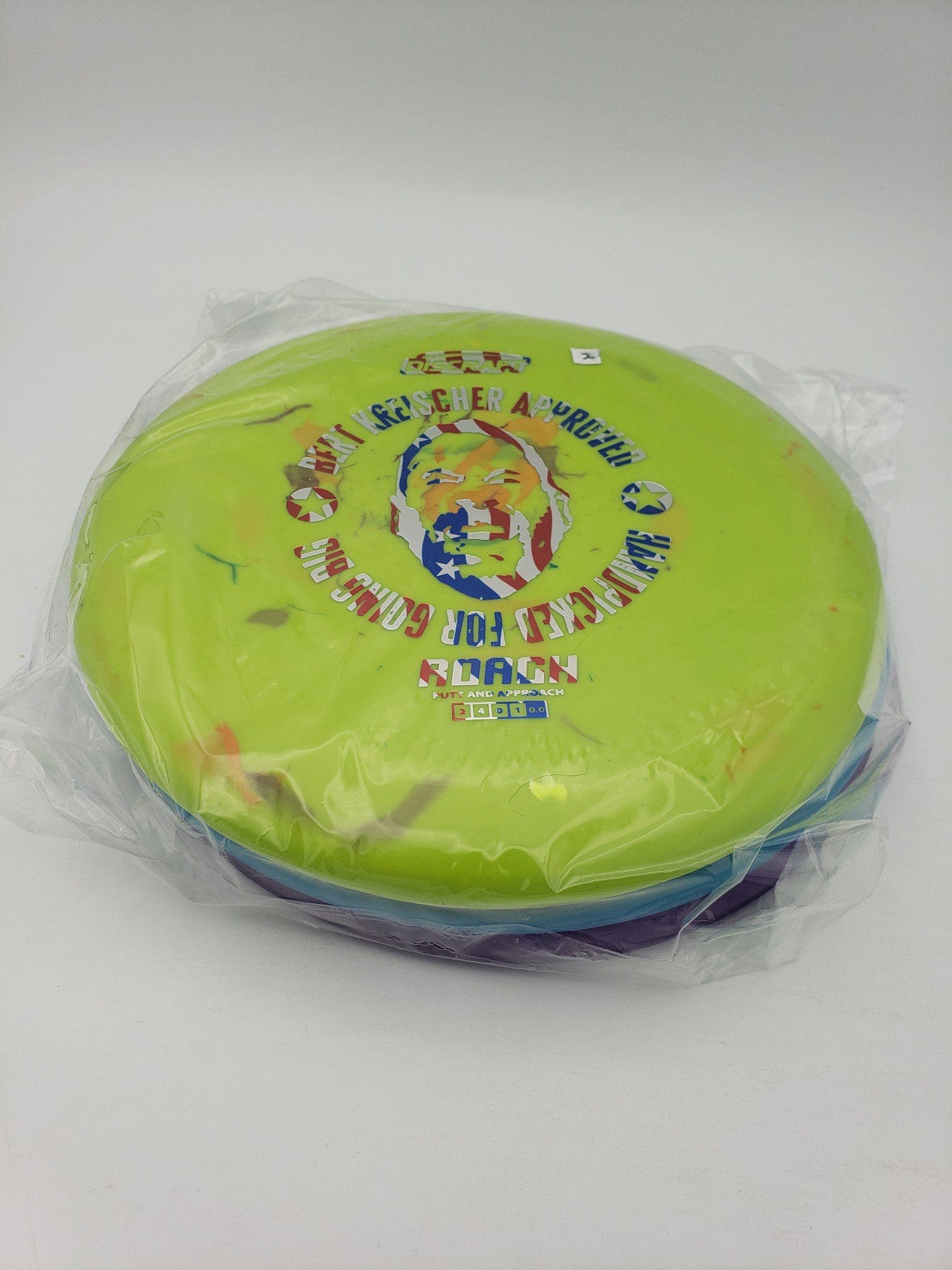Discraft Bert Kreischer collection SuperColor Buzzz and DGLO 3 pack disc golf disc detail view