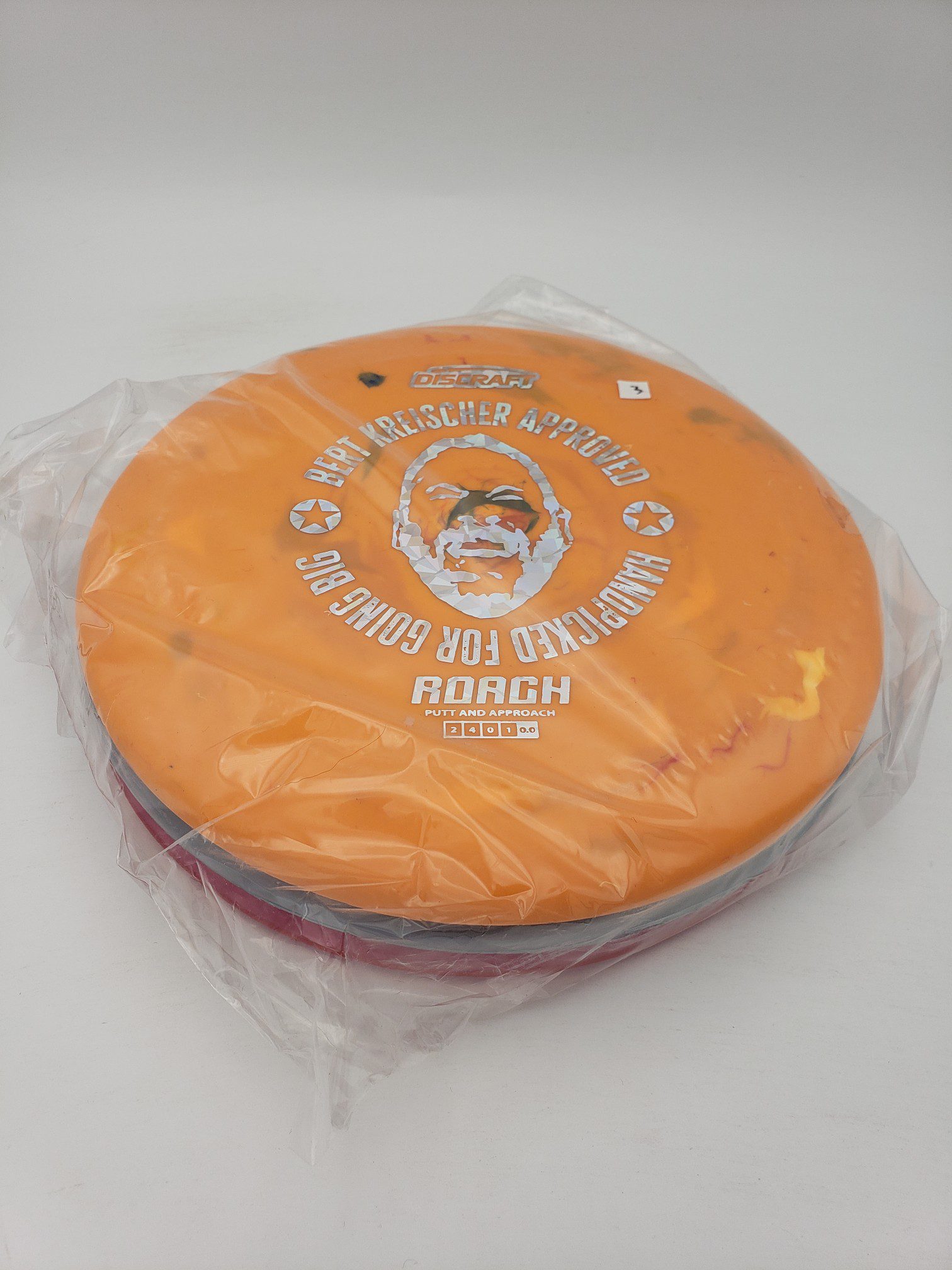 Discraft Bert Kreischer collection SuperColor Buzzz and DGLO 3 pack disc golf disc front view