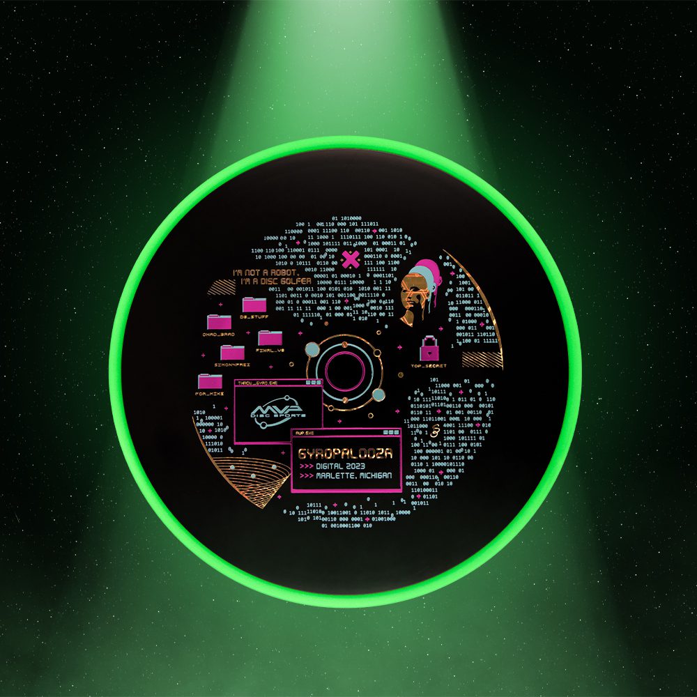 GYROpalooza 2023 mystery box disc golf disc front view