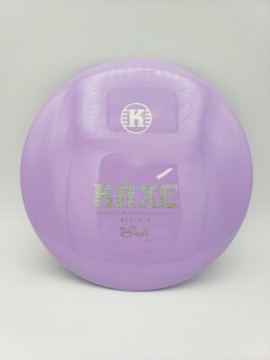 Kastaplast K1 Soft retooled Kaxe lavender disc golf disc front view