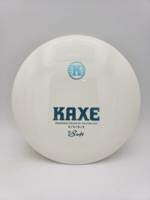 Kastaplast K1 Soft retooled Kaxe white disc golf disc front view