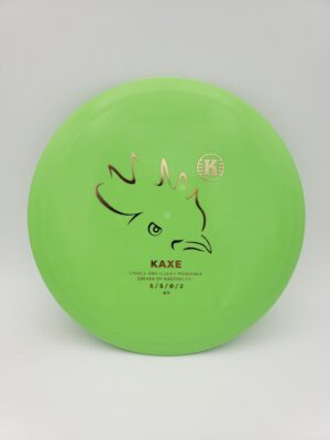 Kastaplast K3 retooled Kaxe lime disc golf disc front view