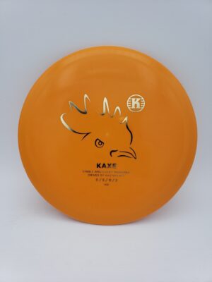 Kastaplast K3 retooled Kaxe orange disc golf disc front view