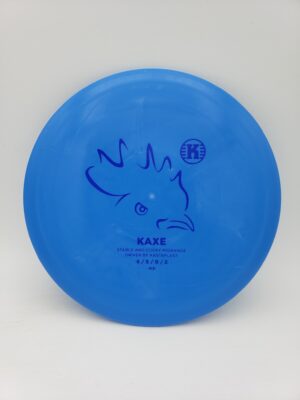 Kastaplast K3 retooled Kaxe blue disc golf disc front view