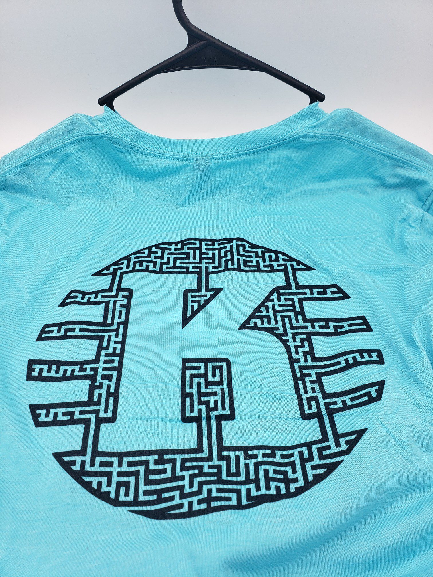Par Plastics K-Maze-ing tri-blend long sleeves by DoubleRam Design disc golf disc back view