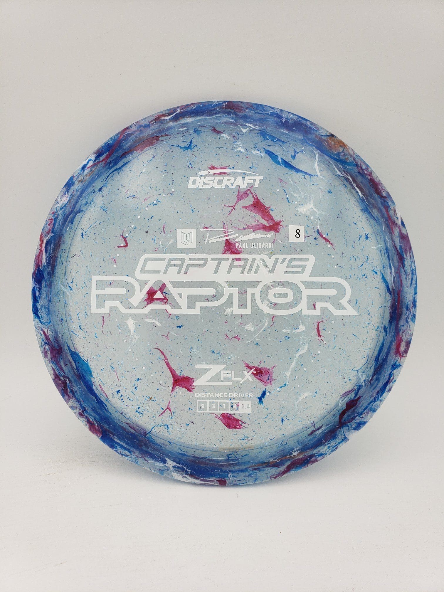 Discraft 2023 Z FLX Jawbreaker Captain's Raptor disc golf disc front view