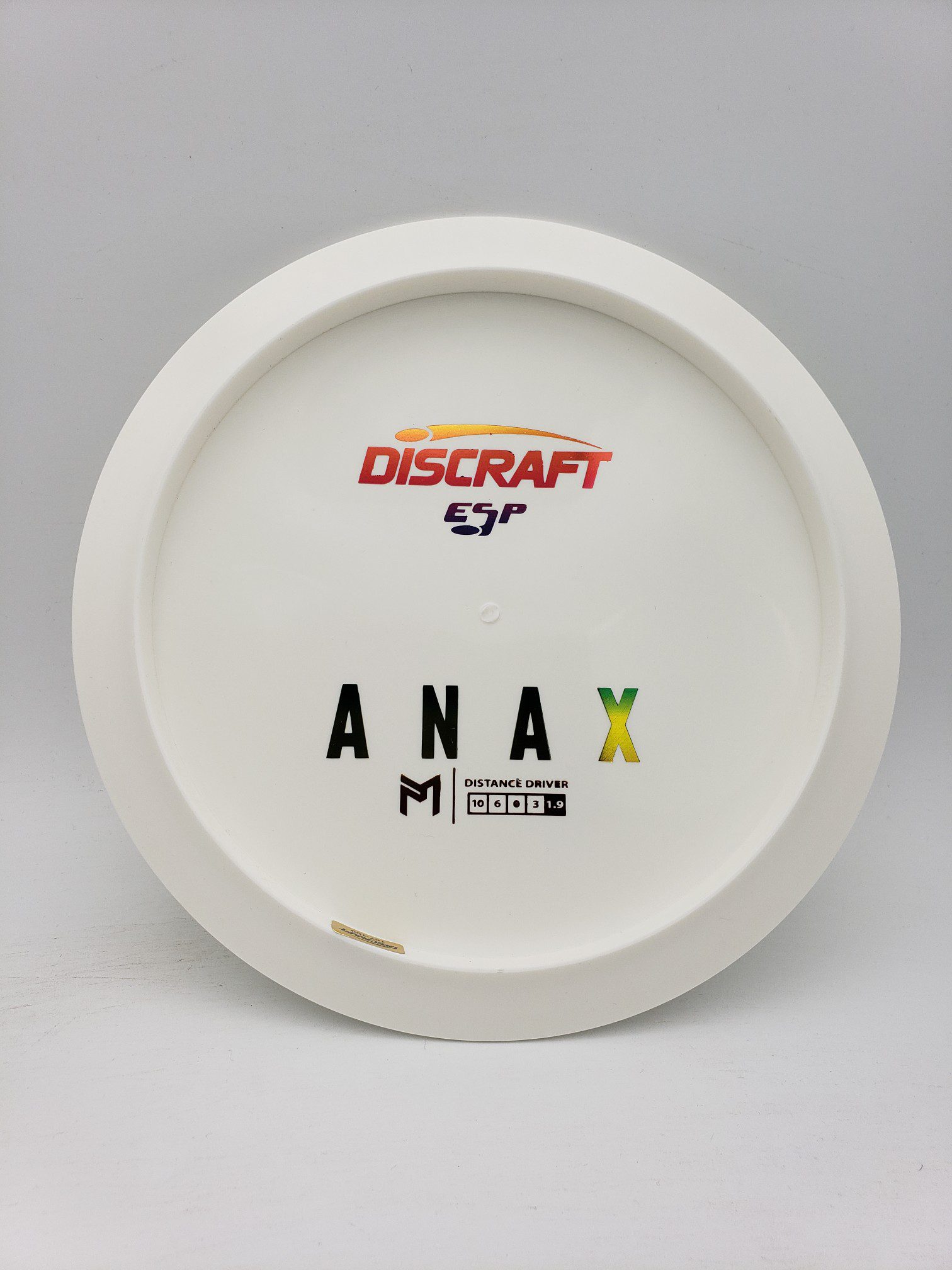 Discraft ESP Anax dye line disc golf disc front view