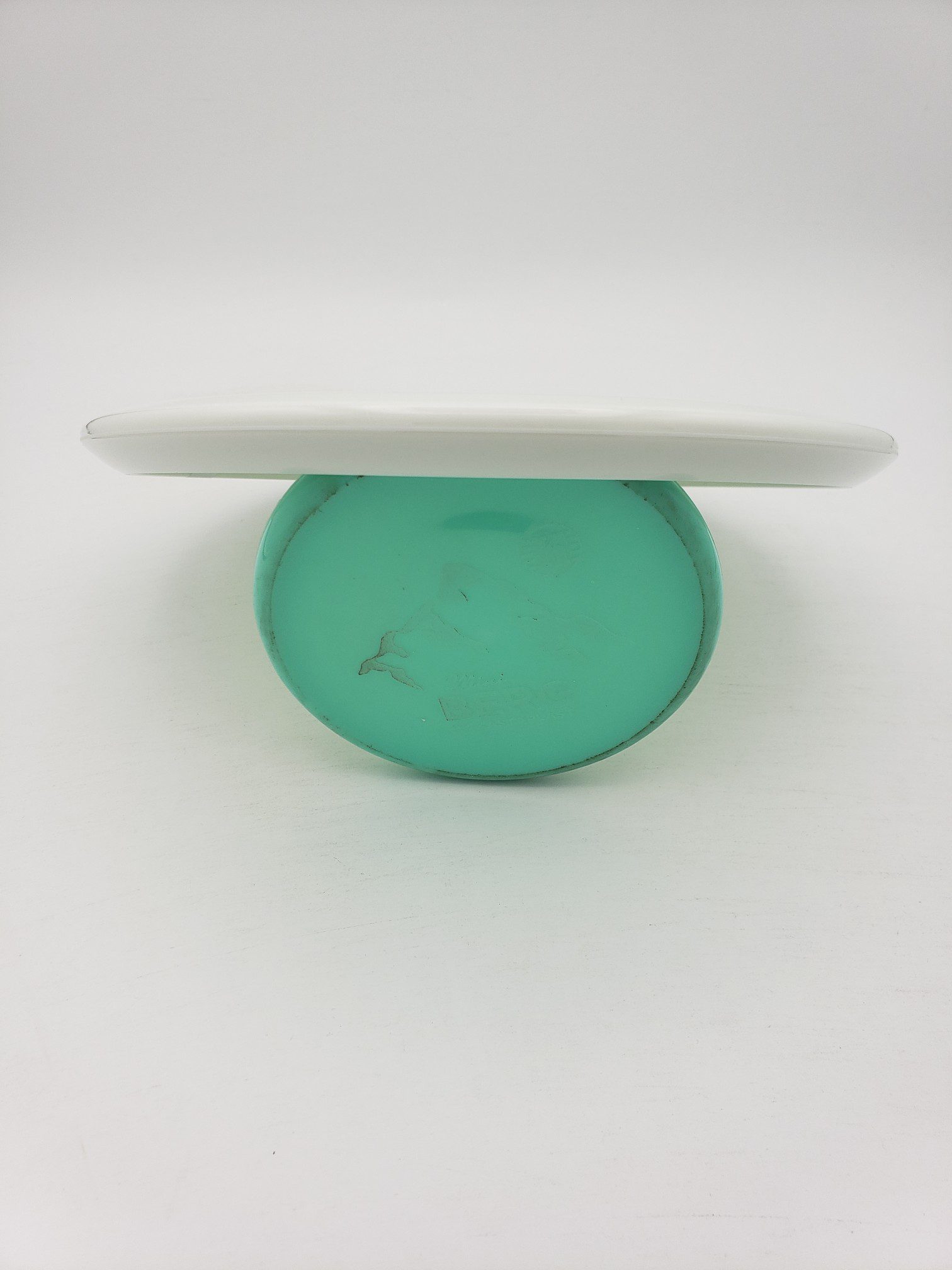 Innova bottom stamped white Star Mako3 disc golf disc back view