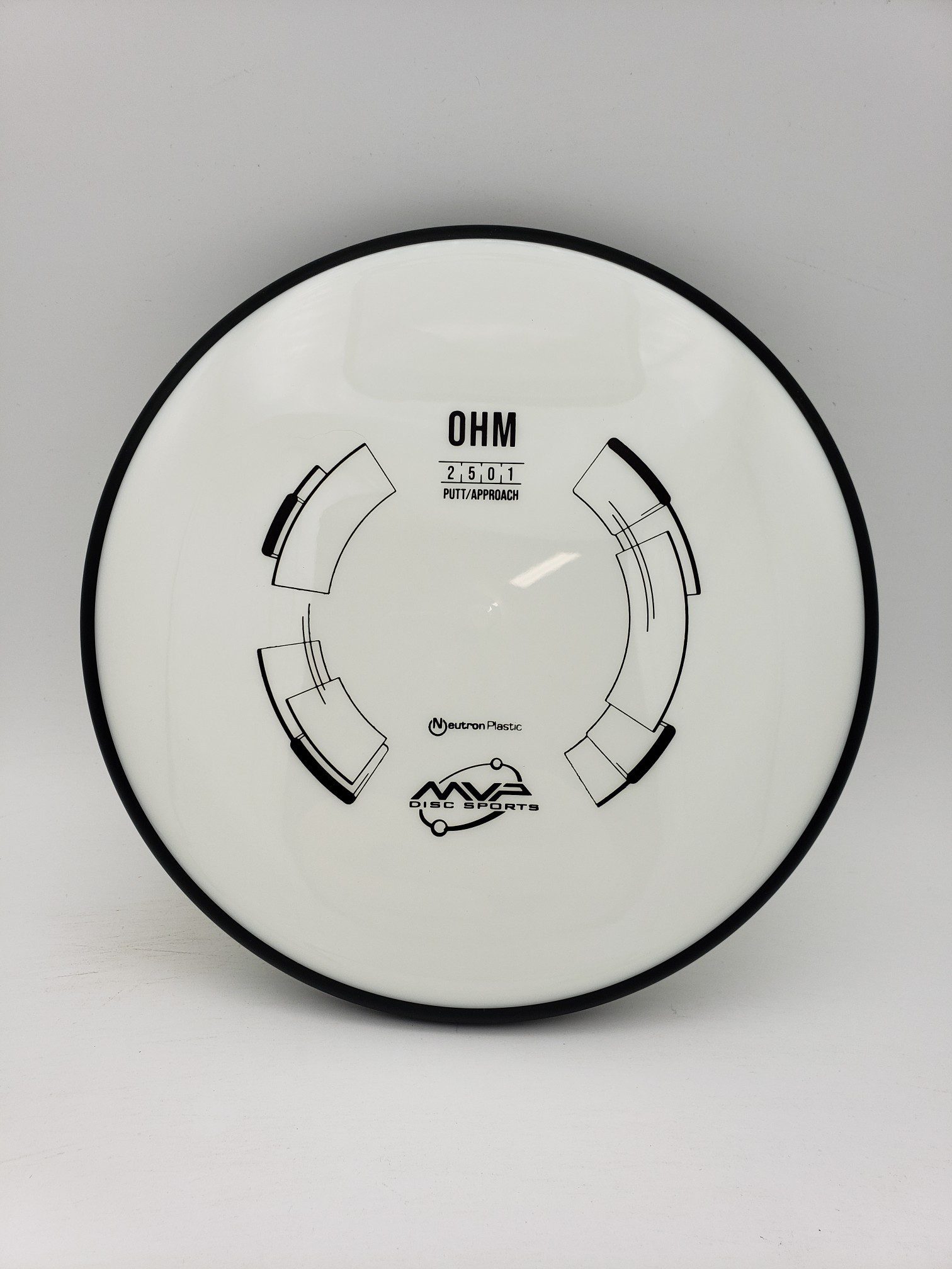 MVP Neutron Ohm disc golf disc front view