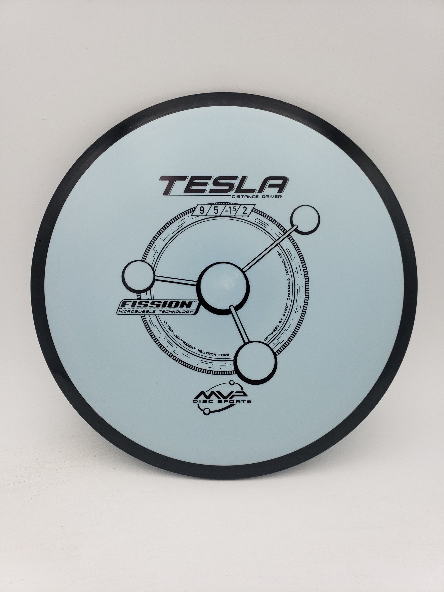 MVP Fission Tesla disc golf disc front view