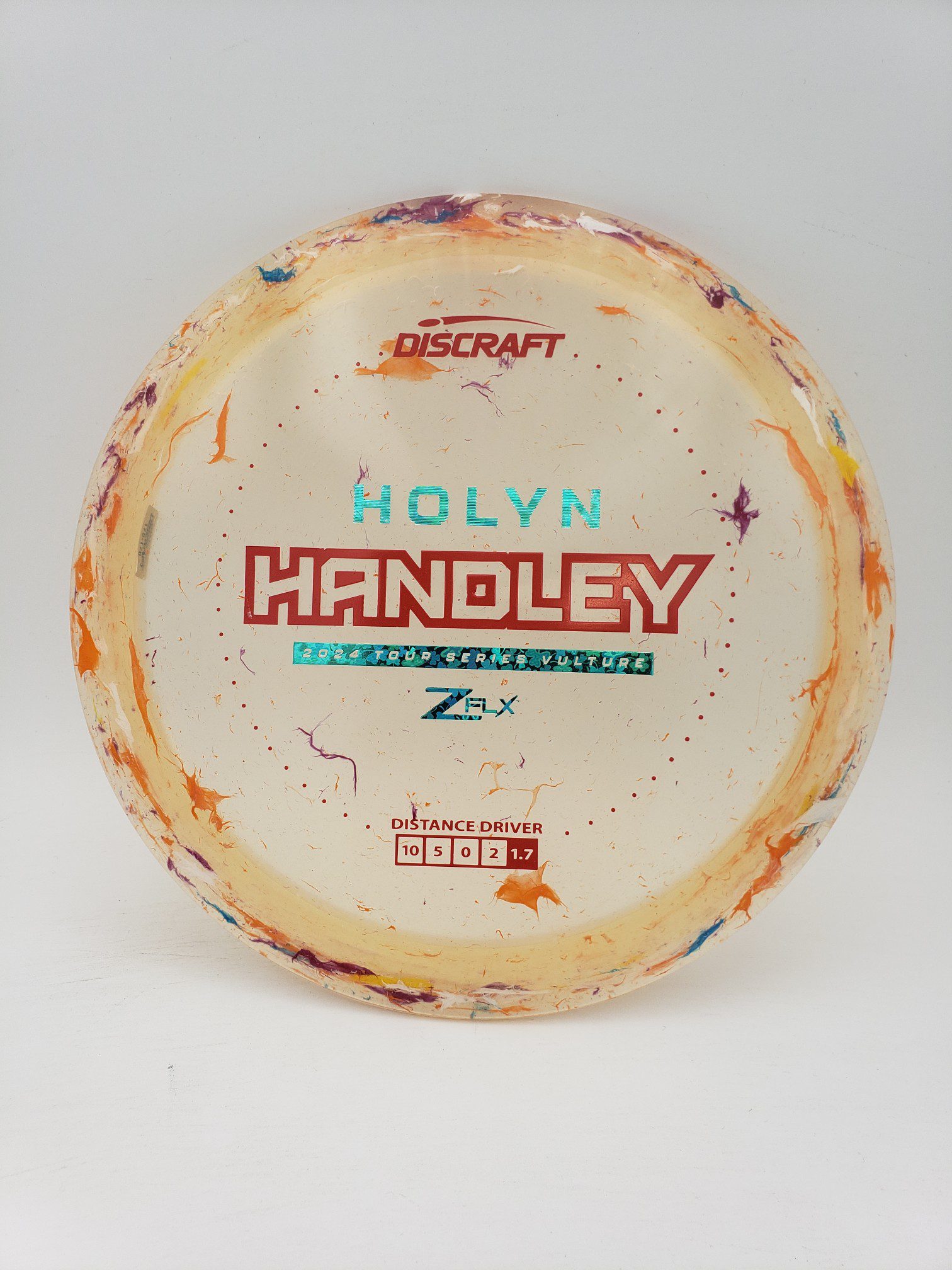 Discraft Holyn Handley 2024 tour series Jawbreaker Z FLX Vulture disc golf disc front view