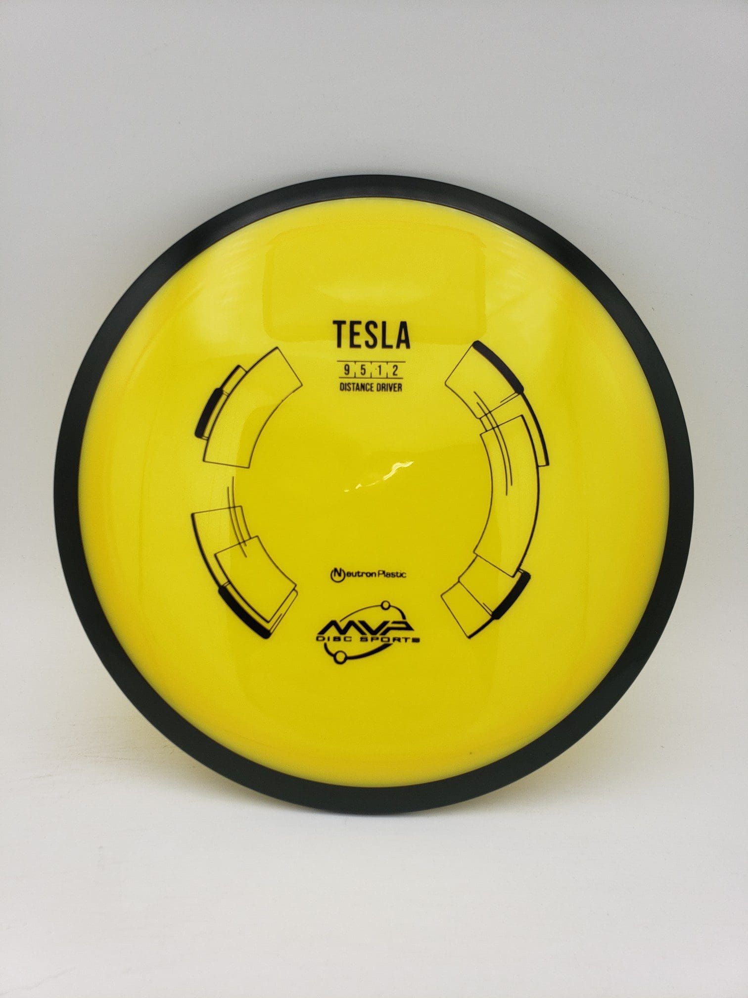MVP Neutron Tesla disc golf disc front view