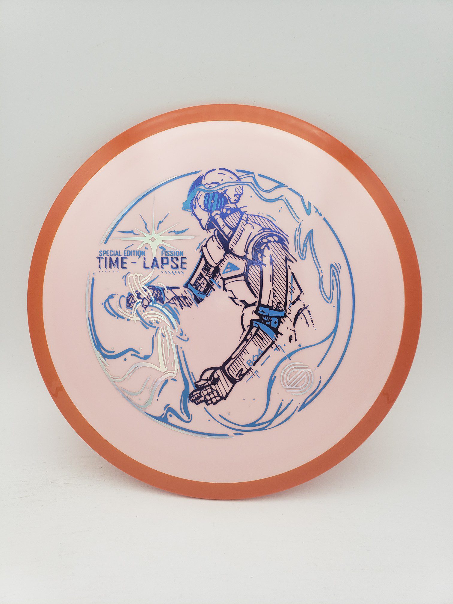 Axiom Simon Line Fission Time-Lapse SE disc golf disc front view