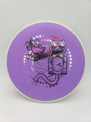 Axiom Simon Line Firm Electron Pixel Cat Clock disc golf disc front view