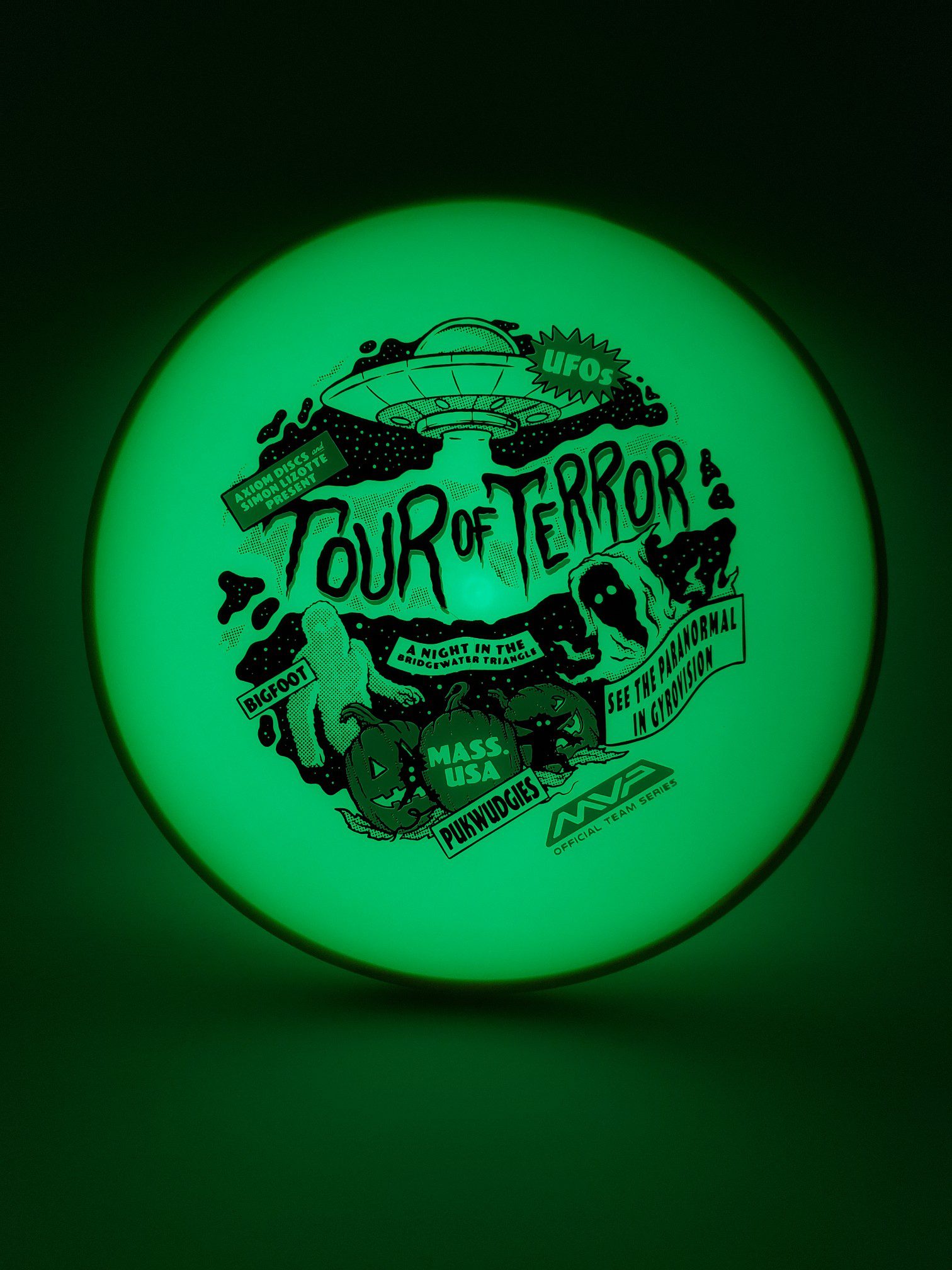 Axiom Eclipse Pixel - team Halloween edition disc golf disc front view