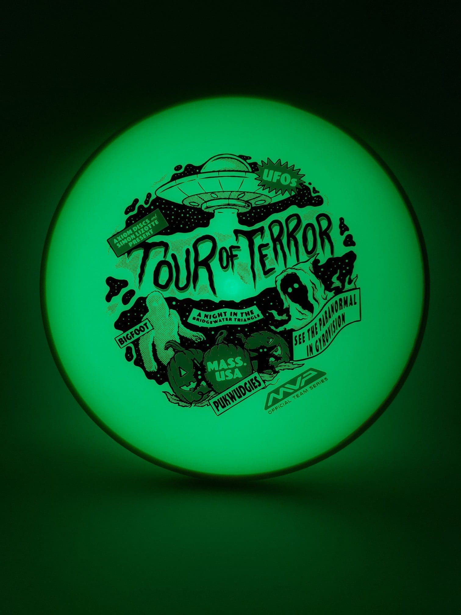 Axiom Eclipse Pixel - team Halloween edition disc golf disc front view