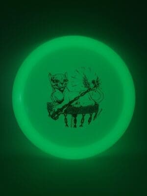 Mint Discs Nocturnal Freetail SkulKitty by Skulboy disc golf disc front view