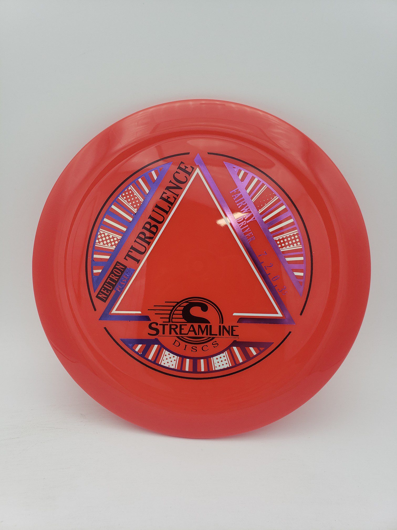 Streamline Neutron Turbulence disc golf disc front view