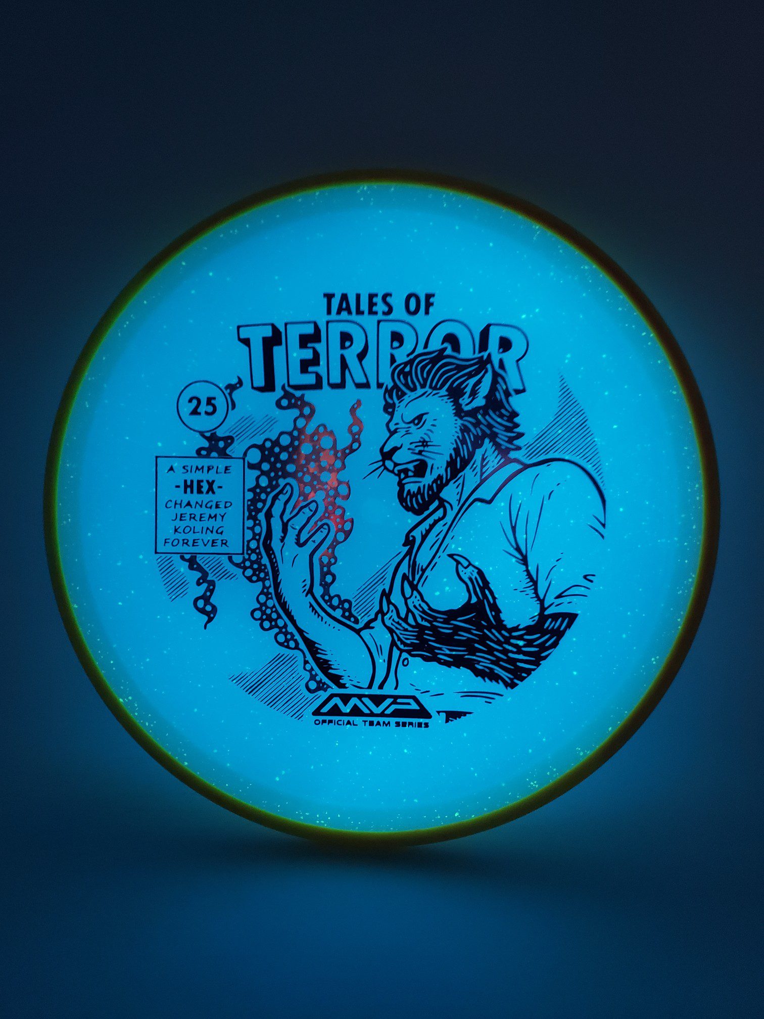 Axiom Particle Eclipse Hex - 2025 Halloween Special Edition disc golf disc front view