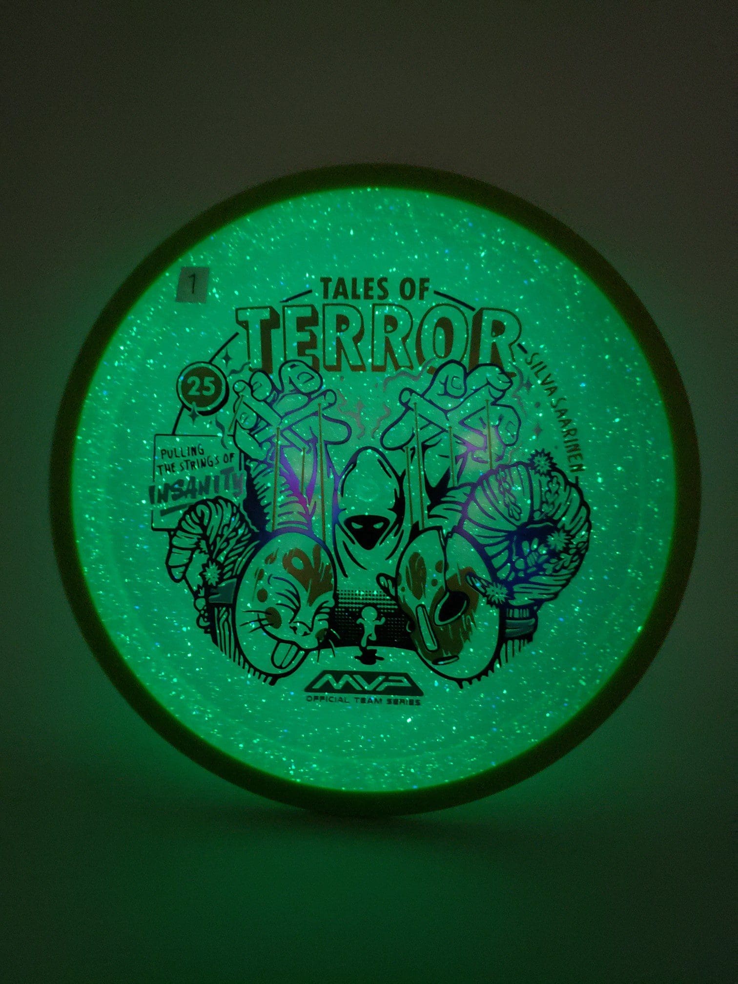 Axiom Particle Proton Insanity - 2025 Halloween Special Edition disc golf disc side view