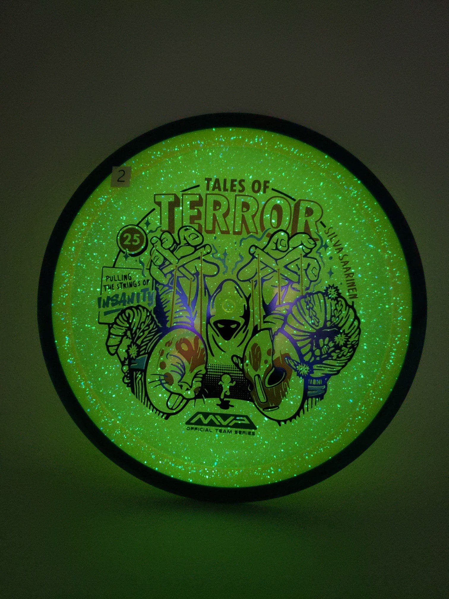 Axiom Particle Proton Insanity - 2025 Halloween Special Edition disc golf disc top view