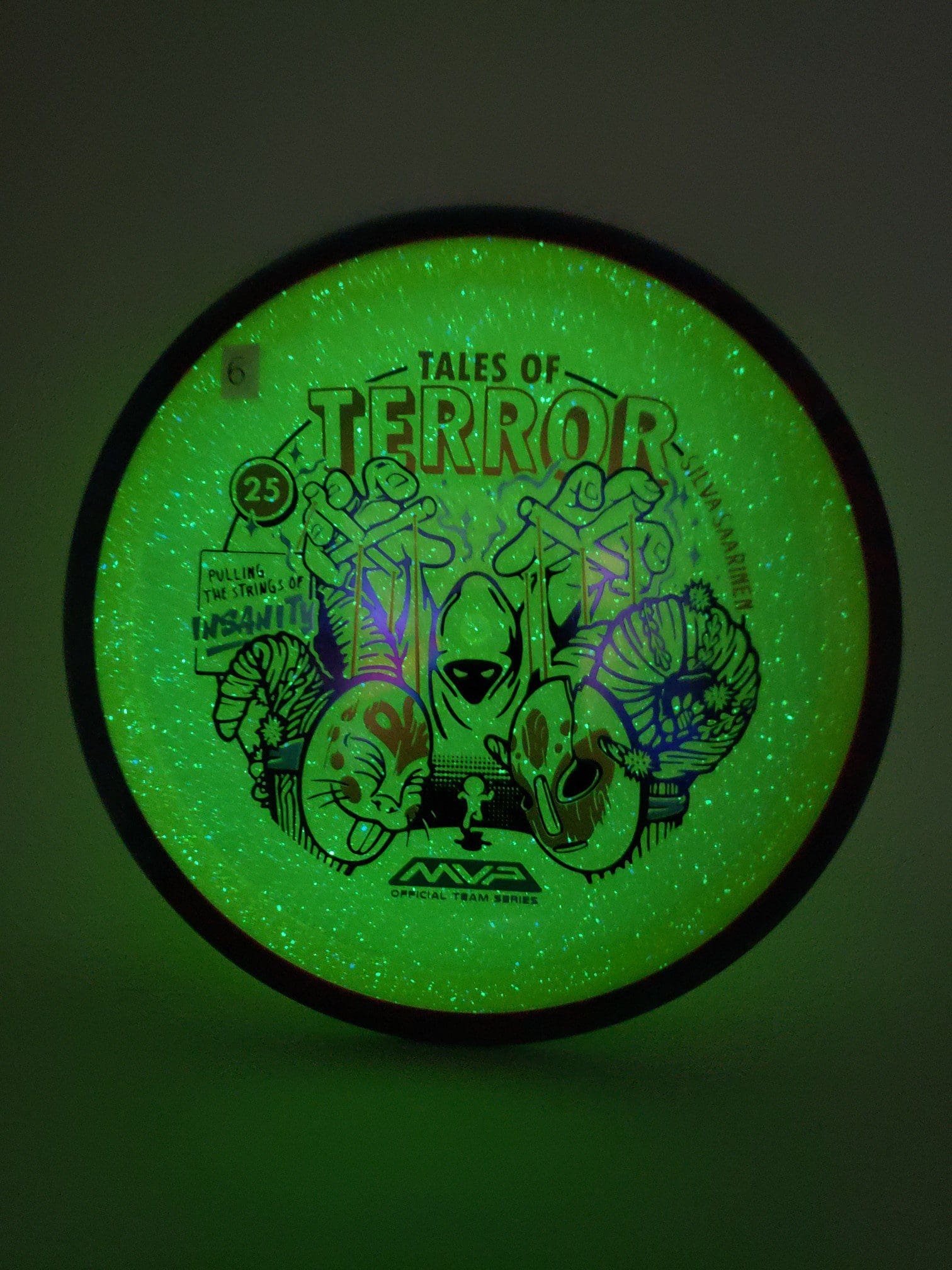 Axiom Particle Proton Insanity - 2025 Halloween Special Edition disc golf disc side view
