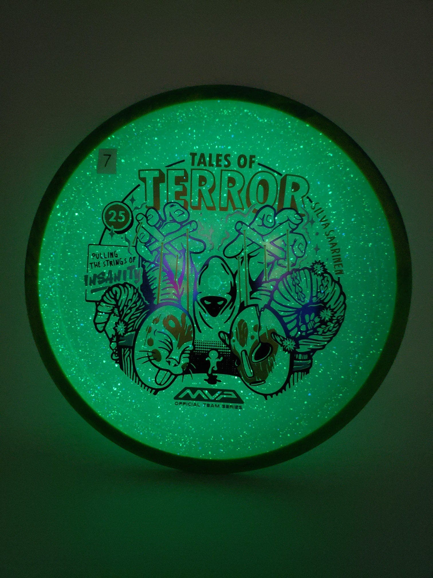 Axiom Particle Proton Insanity - 2025 Halloween Special Edition disc golf disc top view