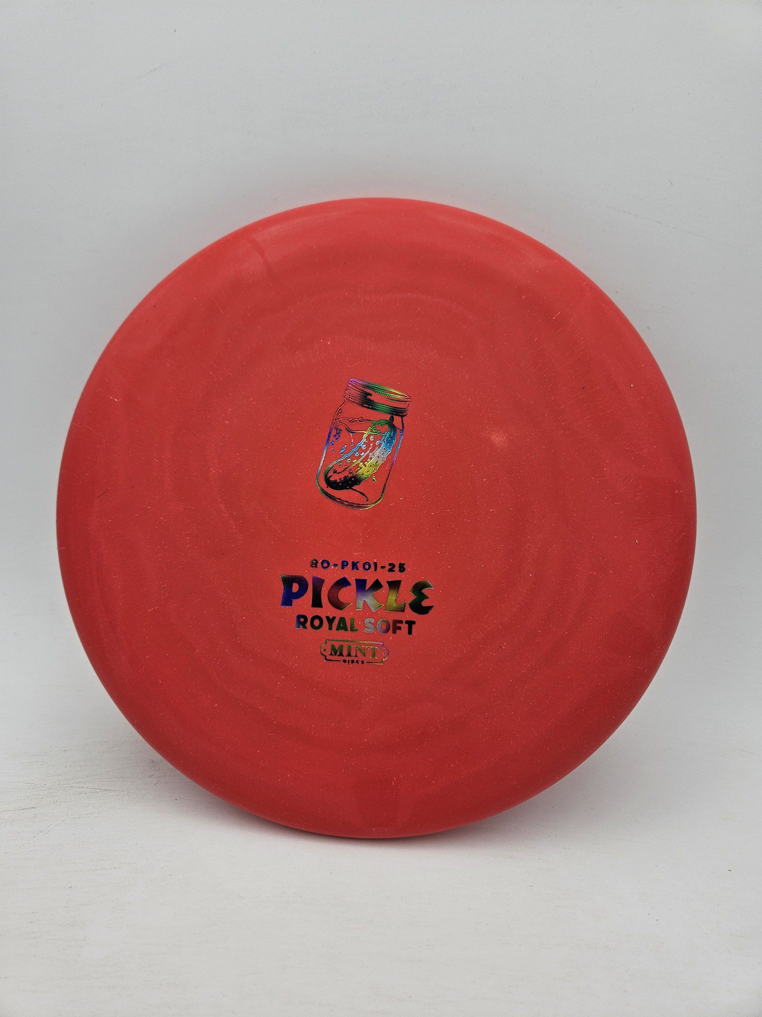 Mint Discs Royal Soft Pickle first run disc golf disc front view