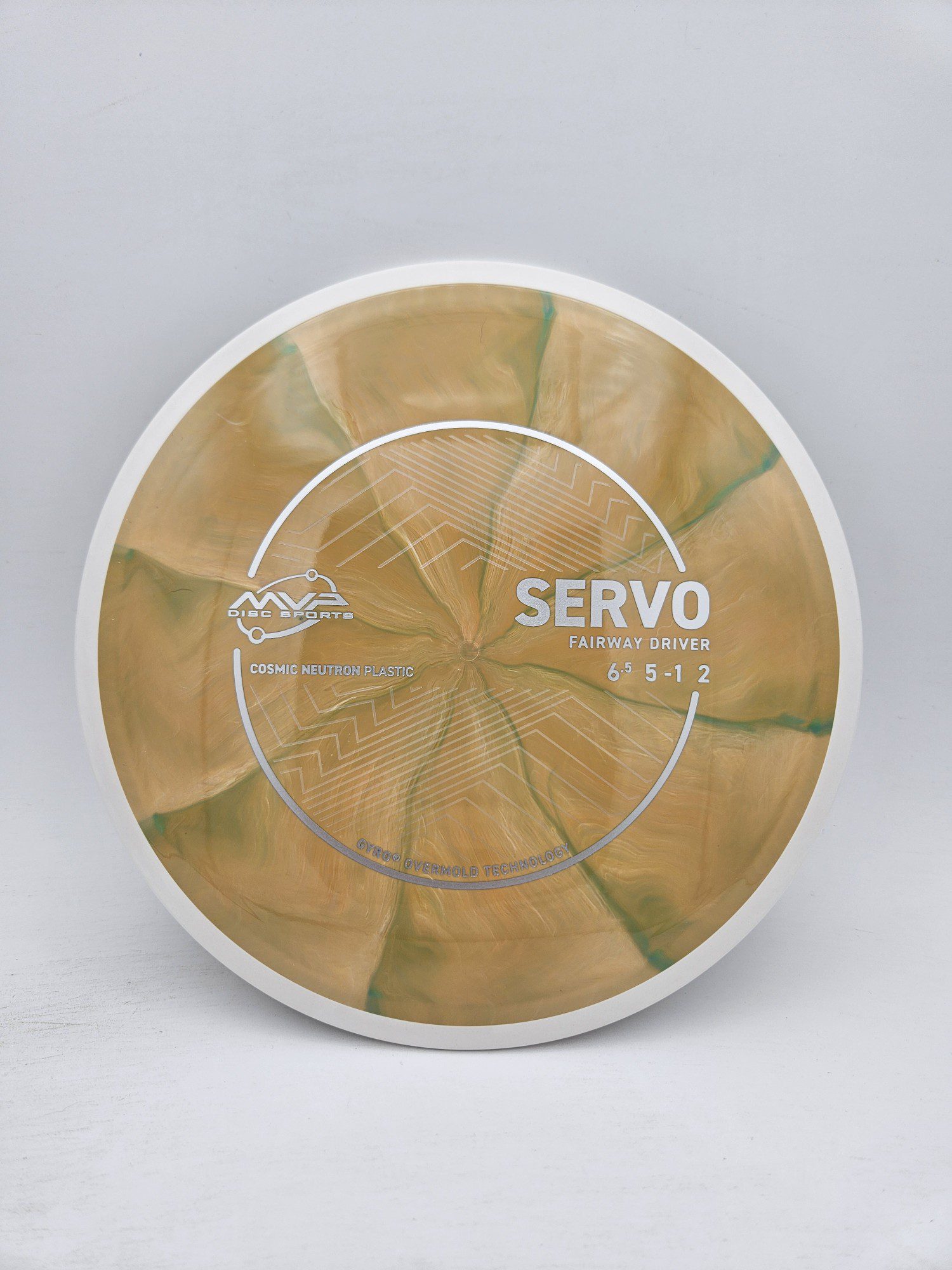 MVP Cosmic Neutron Servo disc golf disc front view