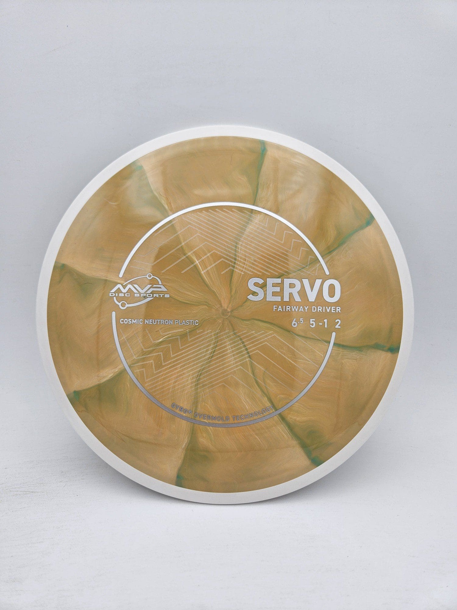 MVP Cosmic Neutron Servo disc golf disc front view