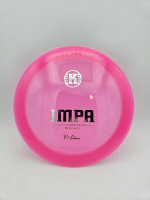 Kastaplast K1 Impa hot pink disc golf disc front view